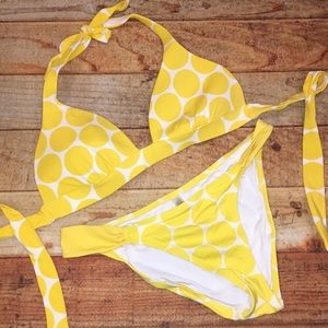 Victoria’s Secret Bikini, Yellow Polka Dot